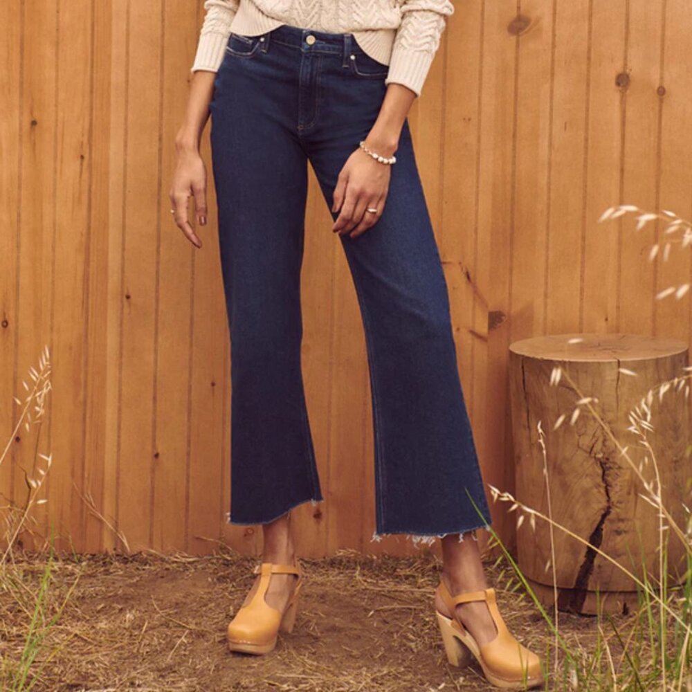 PAIGE Denim - Leenah Ankle with Raw Hem - Size 29